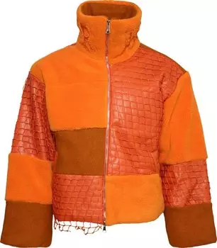 Пуховик Who Decides War Bird's Eye View Landscape Puffer 'Tangerine', оранжевый