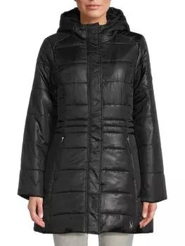 Пуховик Yara с капюшоном Spyder, черный