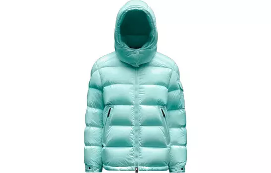 Пуховик женский Aqua Green Moncler