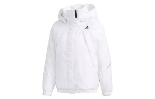 Пуховик женский белый Adidas