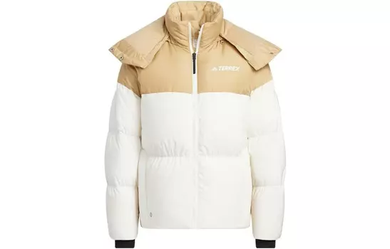 Пуховик женский белый Adidas