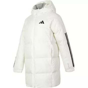 Пуховик женский белый Adidas