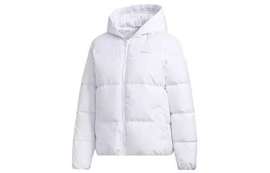 Пуховик женский белый Adidas Neo