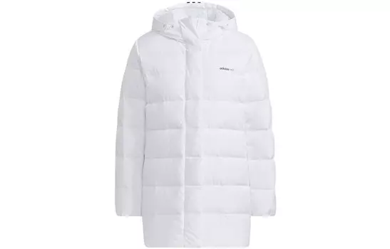 Пуховик женский белый Adidas Neo