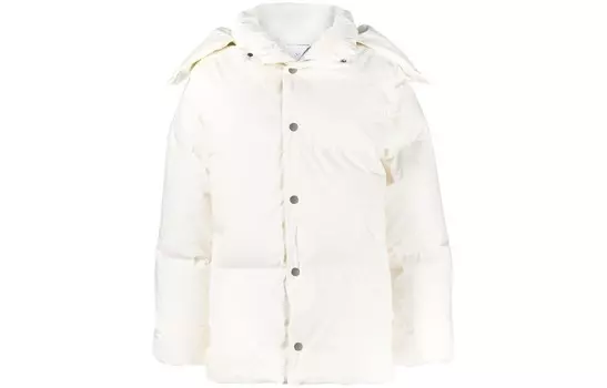 Пуховик женский белый Bottega Veneta