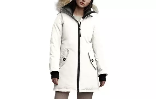 Пуховик женский белый Canada Goose
