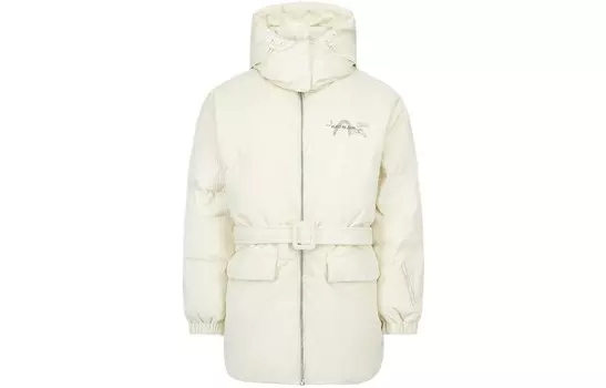 Пуховик женский белый Evisu