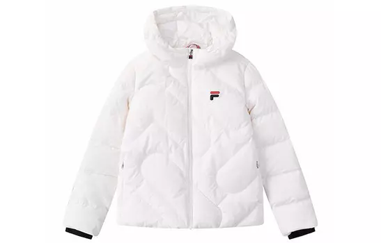 Пуховик женский белый Fila