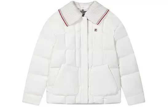 Пуховик женский белый Fila