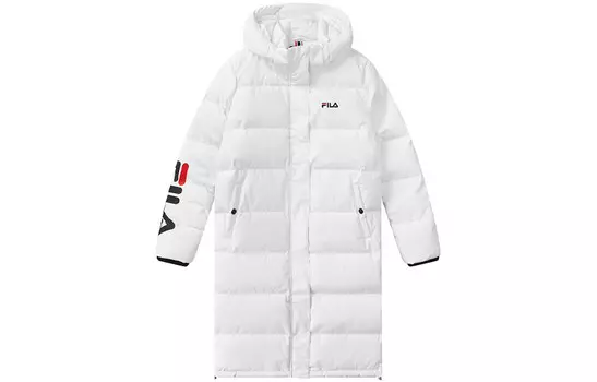 Пуховик женский белый Fila