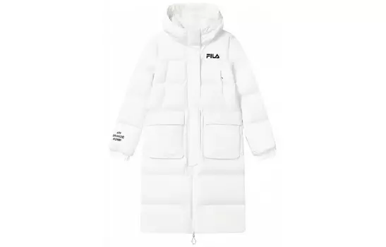 Пуховик женский белый Fila