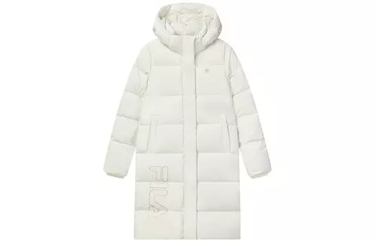 Пуховик женский белый Fila