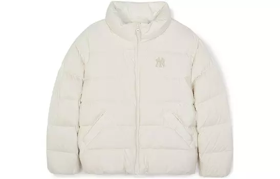 Пуховик женский белый Mlb