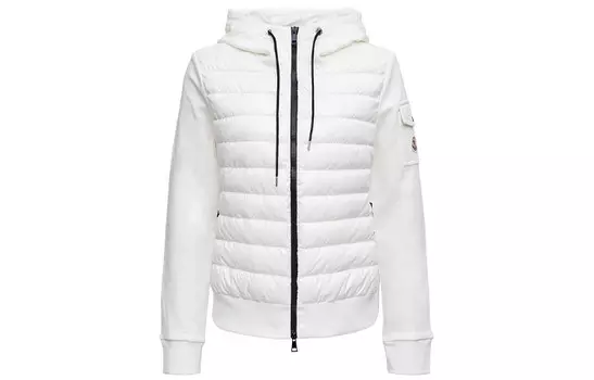 Пуховик женский белый Moncler