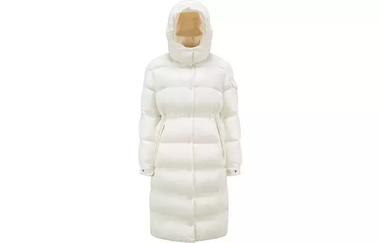 Пуховик женский белый Moncler
