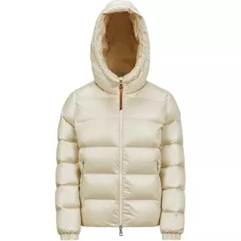 Пуховик женский белый Moncler