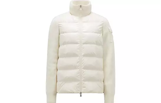 Пуховик женский белый Moncler