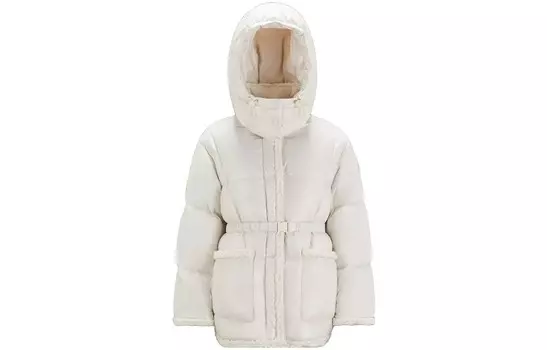 Пуховик женский белый Moncler