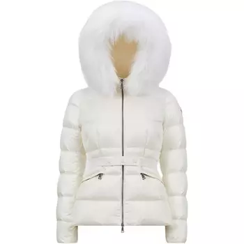 Пуховик женский белый Moncler