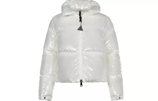 Пуховик женский белый Moncler