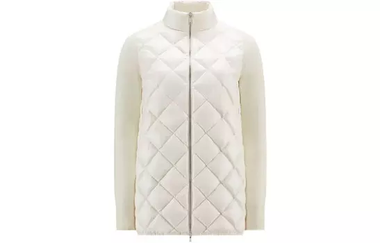 Пуховик женский белый Moncler
