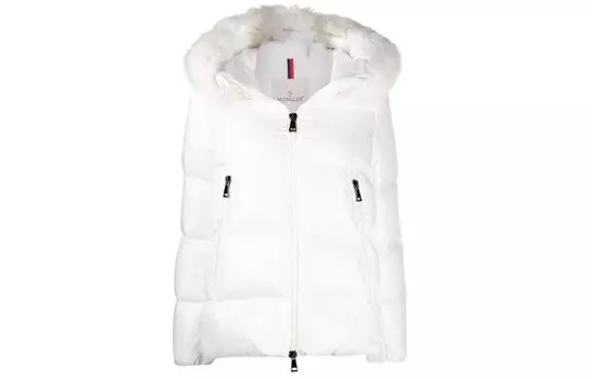 Пуховик женский белый Moncler
