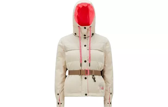 Пуховик женский белый Moncler