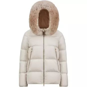 Пуховик женский белый Moncler
