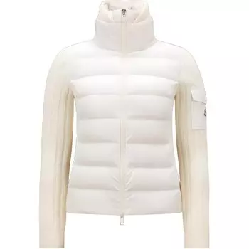 Пуховик женский белый Moncler