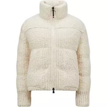 Пуховик женский белый Moncler