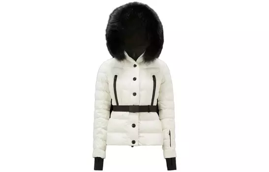 Пуховик женский белый Moncler