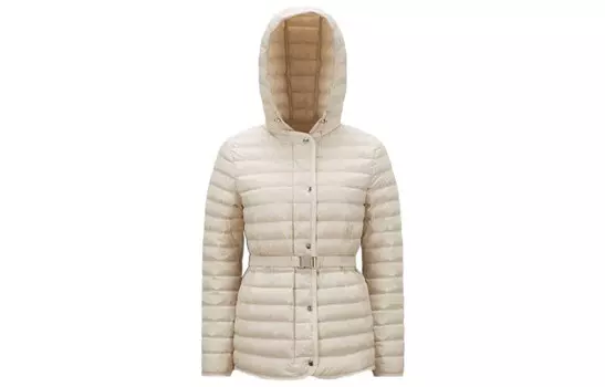 Пуховик женский белый Moncler