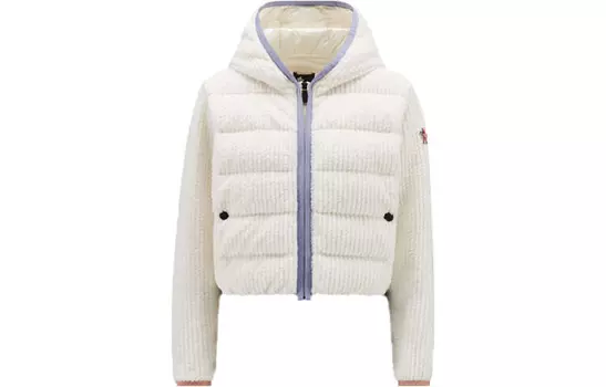Пуховик женский белый Moncler