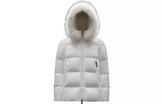 Пуховик женский белый Moncler
