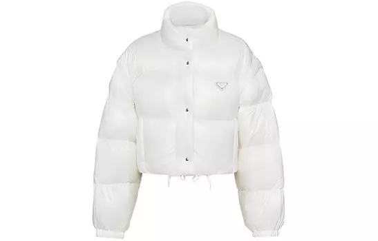 Пуховик женский белый Prada