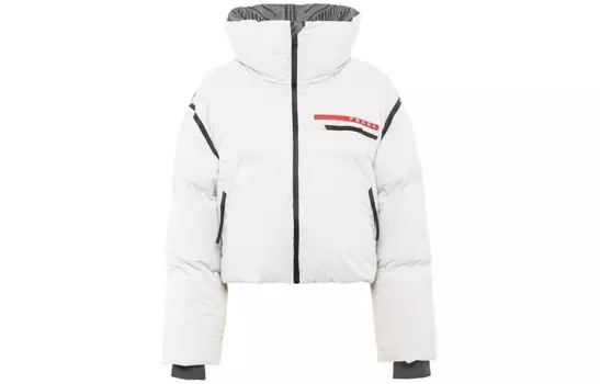 Пуховик женский белый Prada