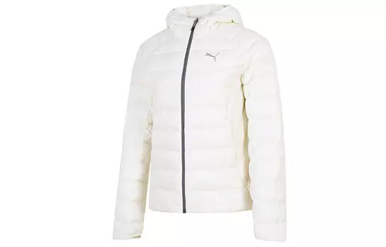 Пуховик женский белый Puma