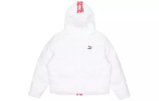 Пуховик женский белый Puma