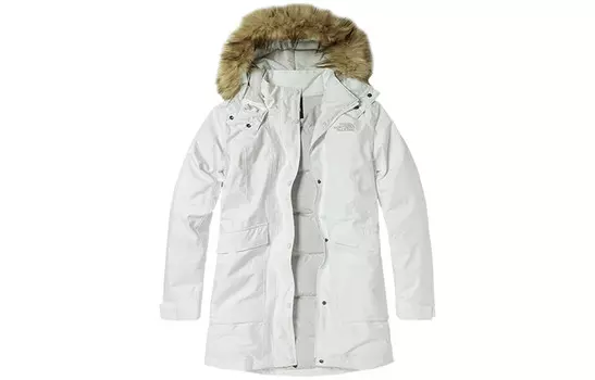 Пуховик женский белый The North Face