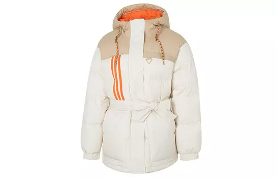 Пуховик женский бежевый Adidas