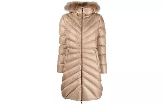 Пуховик женский бежевый Moncler