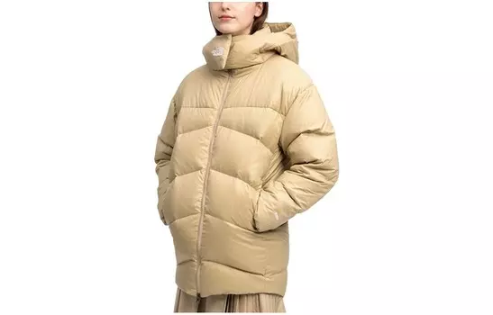 Пуховик женский бежевый The North Face