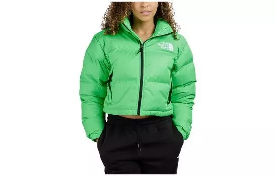 Пуховик женский бирюзовый The North Face