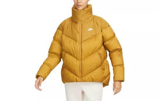 Пуховик женский бронзовый Nike