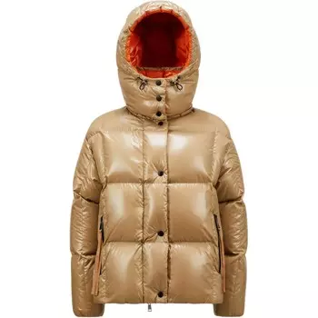 Пуховик женский Camel Moncler, коричневый
