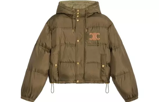 Пуховик женский Celine, хаки