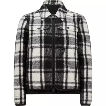 Пуховик женский черный/белый Moncler