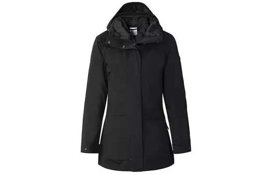 Пуховик женский черный Columbia