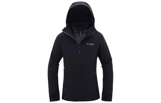 Пуховик женский черный Columbia