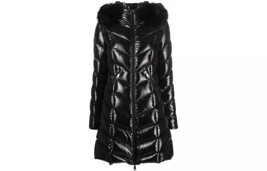 Пуховик женский черный Moncler